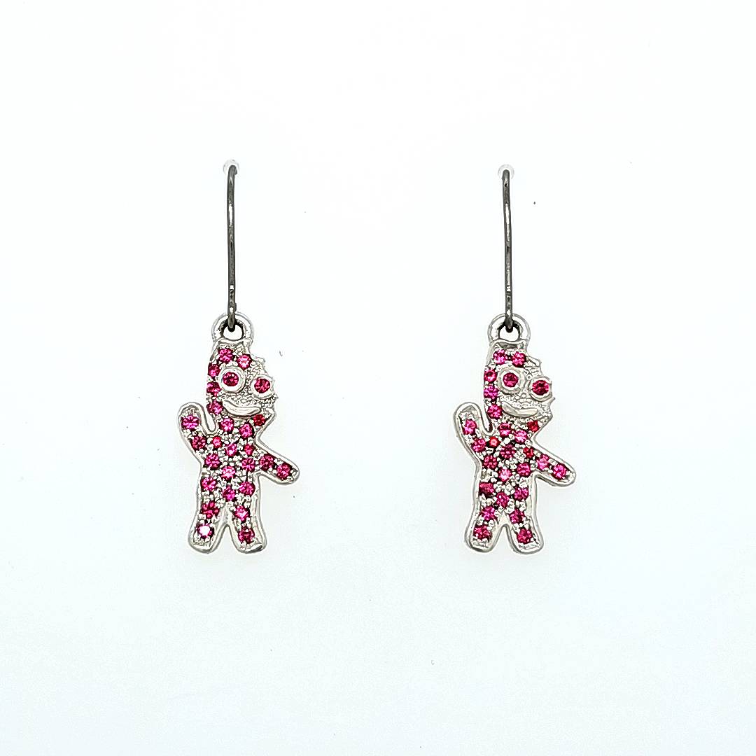 Pink Sour Patch Kid Earrings